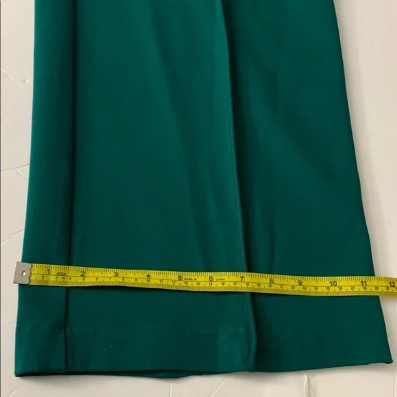 Liz Claiborne Bold Emerald 4 Way Stretch Wide Leg Pants with pockets Size XL $54 - Picture 11 of 13